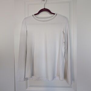 IBKUL Women’s Long Sleeve UPF Crew Neck with Mesh White Size Medium